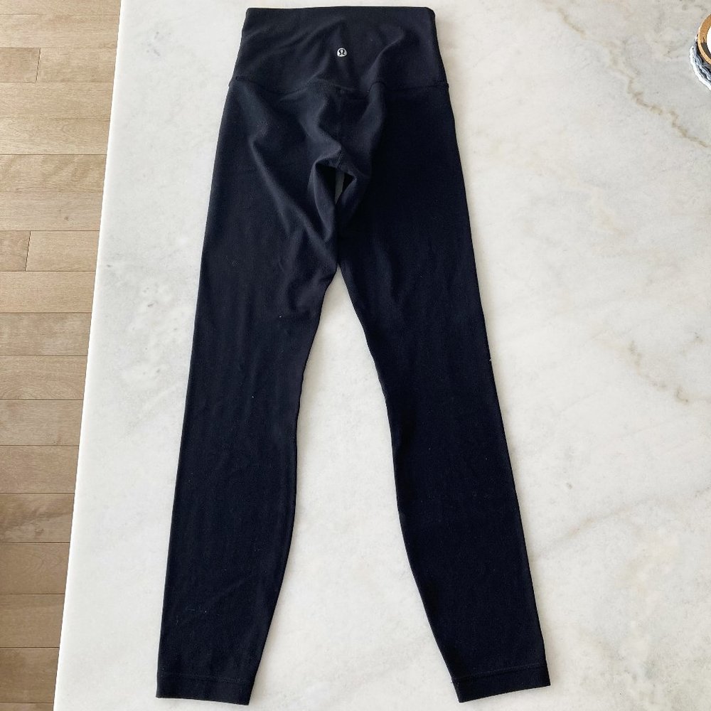 Lululemon Align Pant (black) high rise legging 25" , buttery Nulu fabric, 7/8